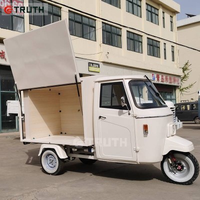 Street Food Truck Cart Travel Camping Camper Trailer Van Bicycle 3 Three Wheels Mobile Vending Cart