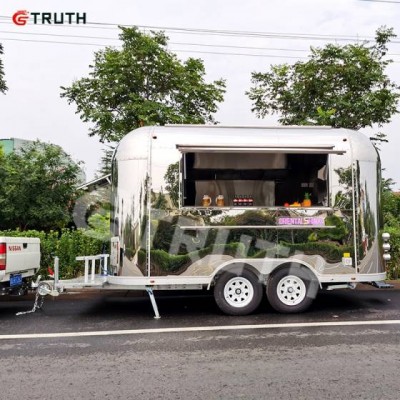 Truth Airstream Pizza Truck Bbq Kitchen Mobile Fast Food Restaurant Taco Hot Dog Beer Bar Concession Food Trailer