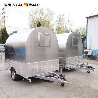 Best sale mobile fiberglass food cart trailer for sale