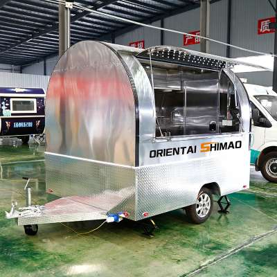 Hot sale food concession trailer/coffee cart/food truck australia standard for sale