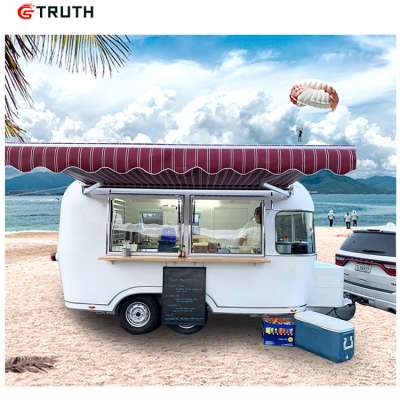 CE OEM food van trailer food truck for sale fryer hot dog crepe