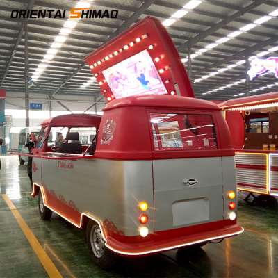 Chinese style Customization electric street mobile vw campering combi food truck bus